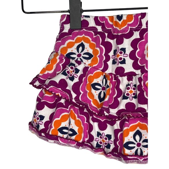 Gymboree Baby Girls Tiered Ruffle Skort 12-18M Boho Purple Pink - Picture 11 of 13